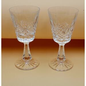 Waterford Crystal Kenmare 6” Wine Glass Vintage IRELAND Retired Set Of 2